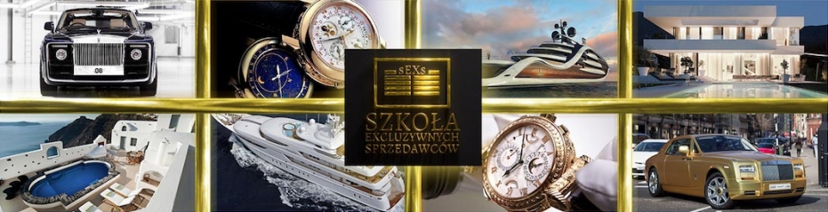 Szkola sprzedawcow baner logo gold black